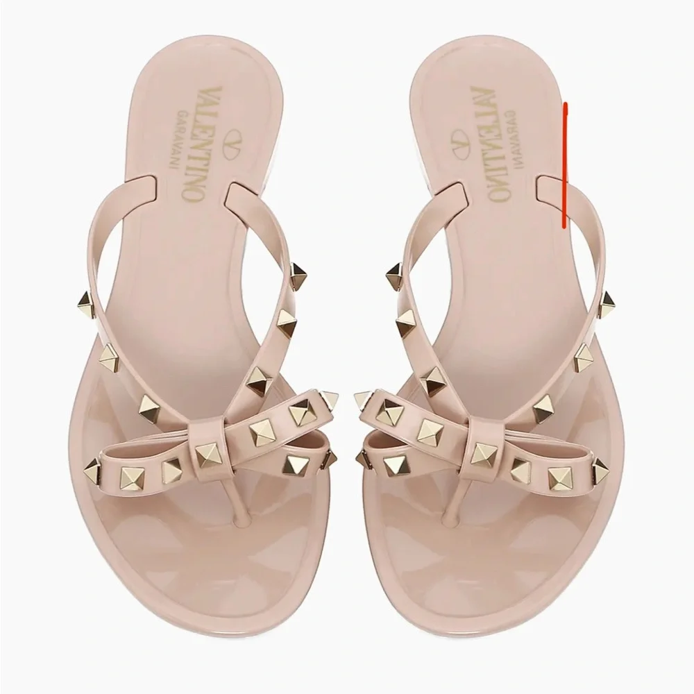Valentino Rockstud Rubber Sandals | Sz 11 | 100% Authentic - Picture 2 of 10